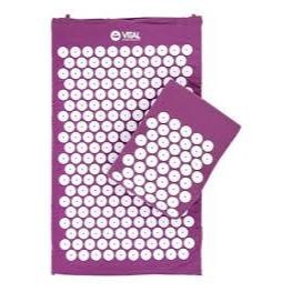 Tapete de Acupressão com Apoio para Relaxamento - Acupress Brasil "Roxo" 68x42 cm