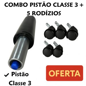 Troca Rápida: Pistão Classe 3 + 5 Rodinhas de Alta Qualidade