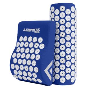 Kit de Relaxamento Doméstico: Tapete e Travesseiro Acupress Brasil 68x42 cm