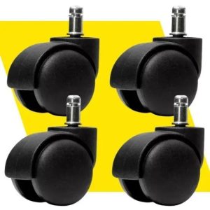 Rodízios Universais – Kit com 4 para Renovar sua Cadeira!