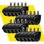 Pack 20 Rodinhas Reforçadas para Cadeiras de Escritório