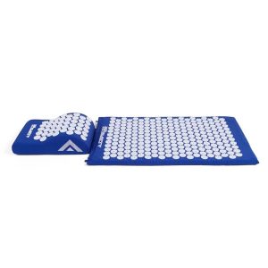 Tapete Para Acunpuntura Acupress Brasil Com Travesseiro Relaxante "Azul"
