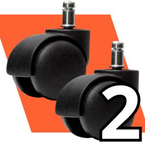 Rodízios para Cadeira de Escritório – Kit com 2 Unidades